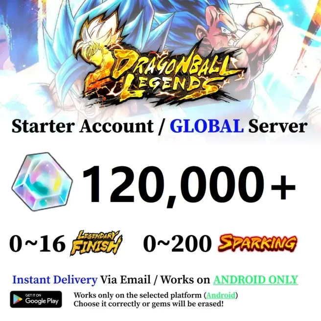 Android 120,000+ Chrono Crystal Accounts - Automatic Delivery - Bandai ID Login