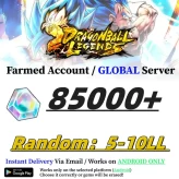 [Global Servers/Android]|85000+Chrono Crystal| Random 5-10LL|BNID ID ,The plot has been completed ,DragonBall Legend