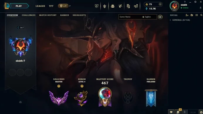 EUW / MASTER / 165 Champ / 67 Skins / S13 CHALLANGER / S14 CHALLANGER / GRANDMASTER ICONS / 13.7K BE / CHEANGEABLE MAIL / 367 LVL / CHEAP