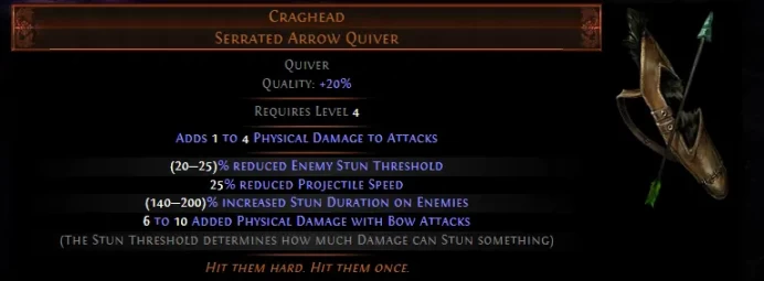 [SC STD] Craghead Serrated Arrow Quiver