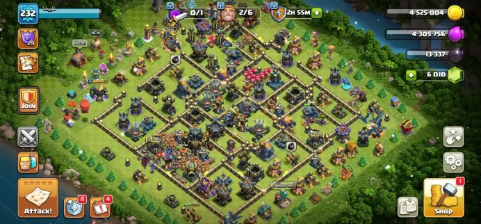 TH 17 Full Max, 11 Equipment Epic 5 Lv 27-26, 6000 Gem, Free Change Name, Builder Hall Full Max, Defense Max, Wall Max, Troops Almost Max 