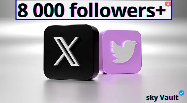 | Twitter | X | Account with + 8 000 Followers | Fast+Easy log in | Full access |you are the full owner !!