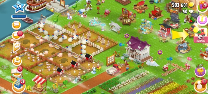 [Code 8276] Level 74 / Barn 650 + Silo 850 / Very Cheap