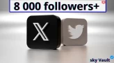 | Twitter | X | Account with + 8 000 Followers | Fast+Easy log in | Full access |you are the full owner !!