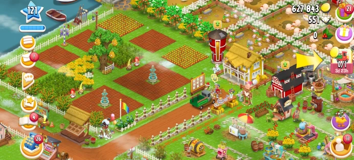 [Code 8277] Level 121 / Barn 2900 + Silo 2900 / Nice Village / Very Cheap