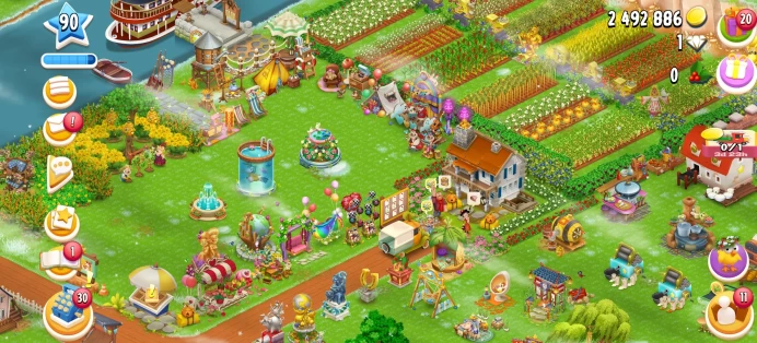 [Code 8278] Level 90 / Barn 1700 + Silo 1500 / Nice Decorations / Very Cheap