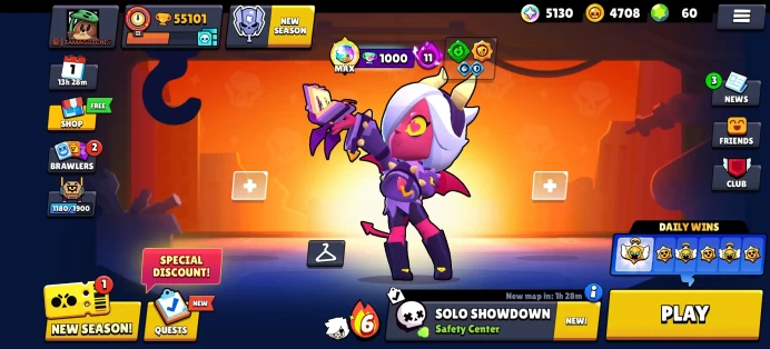 [Code 8283] Level 262 / 55k Trophy + 166 Skins / Very Cheap