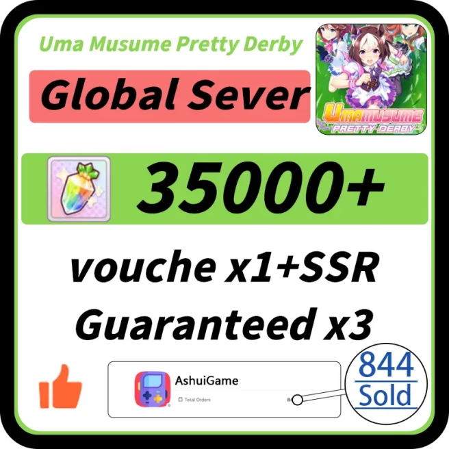 【Global】35,000+ Gems|vouche*1+SSR | Guaranteed*3 | Automatic delivery |001