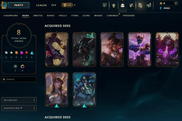 [EUW] Season 15 | Bronze 3 (76 LP) %76 WR | 8 Skins | 5K BE | Honor 2 | 36 Champs | CHANGEABLE E-MAIL Wins: 38 Losses: 12