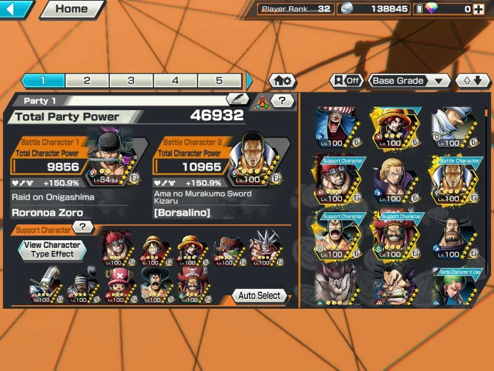 BR640-IOS+Android-9 Ex(Kizaru Max+Roger Max+Lucci+Zoro+Roger v2+Kaido v2+Kaido v3+Big Mom+Zephyr)+Good Medal+Support 150%+Oden v2 Max+Kaku Max