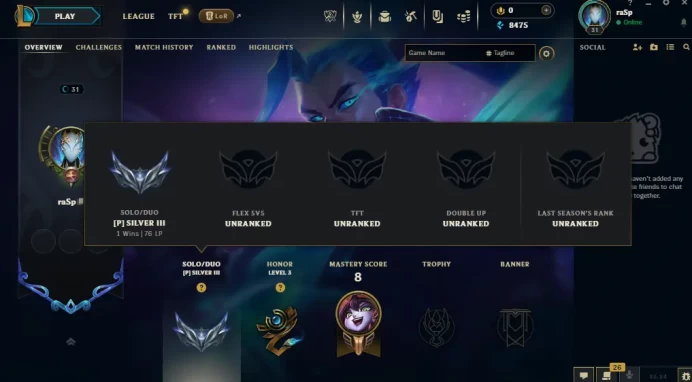 EUW / SILVER 3(76LP) START!/ 46 Champ / 1 Good Skins / 8.4K BE / HONOR 3 / S13 ACC / 31 LVL / FULL ACCES / HANDMADE / LIFETIME WARRANTY / CHEAP