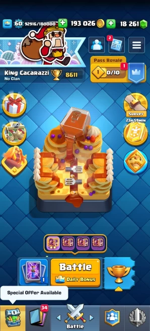 [Code 8303] Level 60 / 18k Gems + 12 Cards level 15 / 17 Skins Towers / Old Skins Towers / Very Cheap