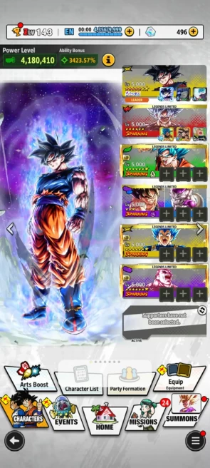 ANDROID+IOS- Cheap Price- UL Goku Uis 12 Stars+LF Vegeta+God ss Goku+Jiren+Ui Goku+ Have Equip (D28)
