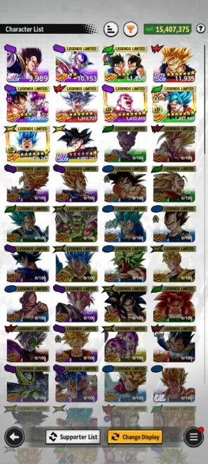 ANDROID+IOS- Cheap Price- UL Goku Uis 12 Stars+LF Vegeta+God ss Goku+Jiren+Ui Goku+ Have Equip (D28)