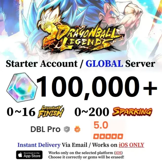 IOS 100,000+ Chrono Crystal Accounts - Automatic Delivery - Bandai ID Login