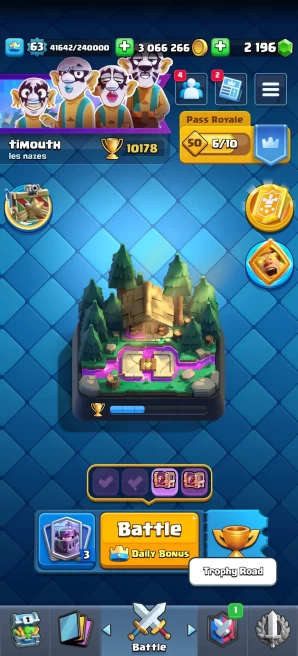 [Code 8309] Level 63 + Th14 / 22 Cards level 15 + 8 Skin Tower / Very Cheap