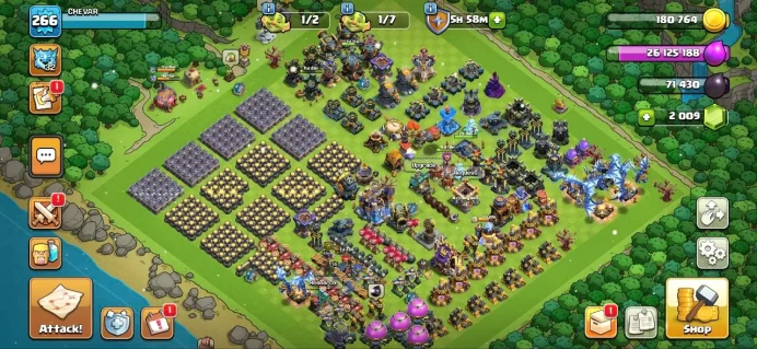 Th 18 wall max lvl 265 very good /hero 102/104/ Full EPIC HeRO Equipment max / 374 medals/ 2 book epic/