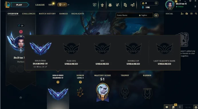 EUW / DIAMOND 4 %61WR / 64 CHAMP / 4 GOOD SKINS / 19K BE /  FULL ACCES / S14 ACC / HANDMADE / LIFETIME WARRANTY / CHEAP