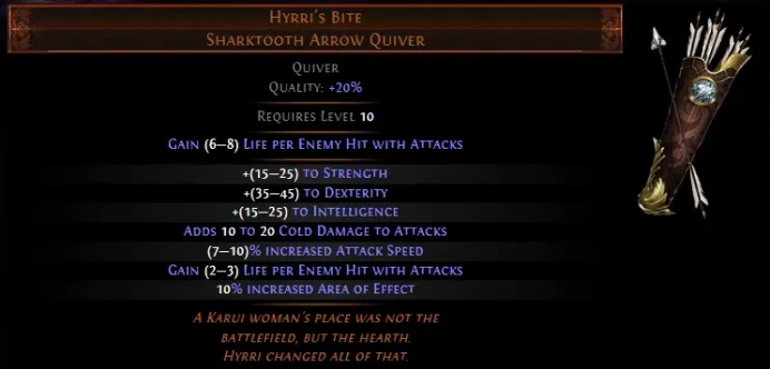 [SC STD] Hyrri's Bite Sharktooth Arrow Quiver