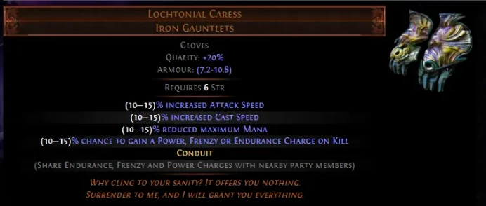 [SC League] Lochtonial Caress Iron Gauntlets