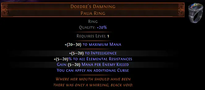 [SC League] Doedre's Damning Paua Ring