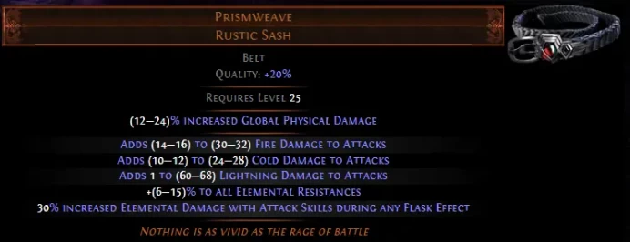 [SC League] Prismweave Rustic Sash