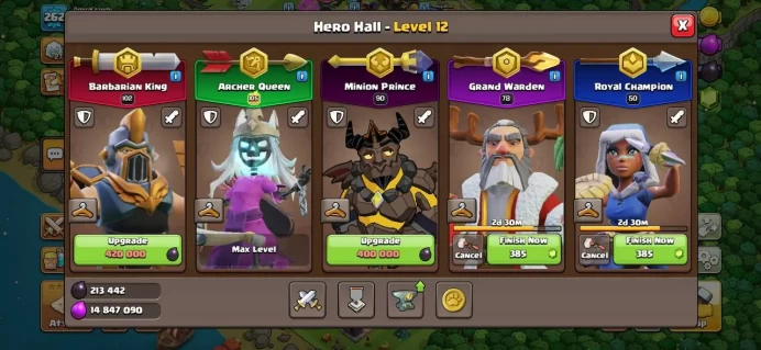 Th 18 FULL  / 7 Full  max EPIC HeRO Equipment/4580 star war /12 skin hero rare find with old trees valuable sculptures birthday cakes