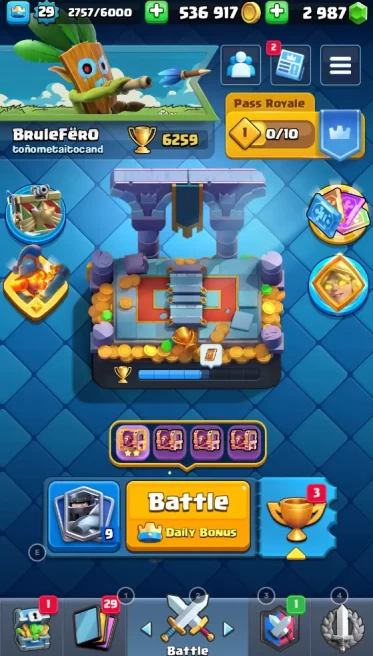 Clash Royale | KTL Level 11 | 6.259 Cups | 2.987 GEMS | 29 Level | Instant Delivery | FULL ACCES| Lifetime Warranty | 100% Secure | 24/7 Support