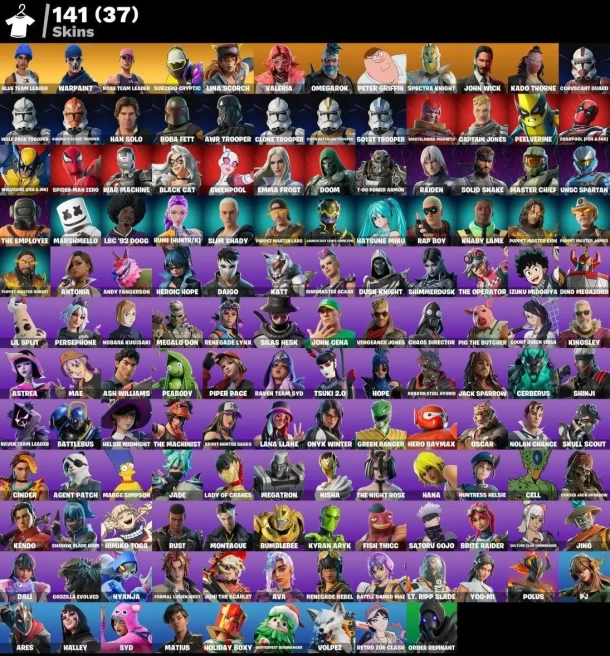 Save OG - All Platform - 141 Skin - 123 Pickaxes - 104 Dans - Code805
