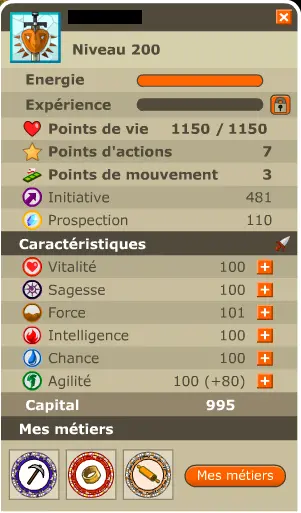 SACRI 200/CRA 199 BOUNE (PARCHO 100/4 Metiers 100/1M Kamas) !! Jamais Certifie, 100% Safe.