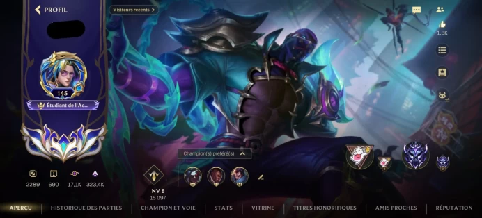 [Code 8328] Level 145 + 75 Skins / Good Skins / Europe / Very Cheap