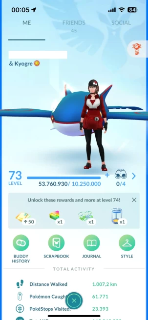 Level 73, 2 Legend IV100, 371 Shiny, 313 Legend, 82 IV 100, 21 Shiny Legend, 46 Shadow Legend