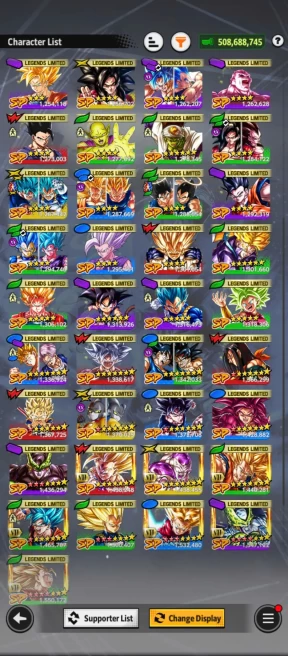 D820-IOS+Android-7 UL(Cell+Hit+Frieza+S Gogeta)+57 Legends+Vip Equipment+Good Team PVP+Daima+Goku Uis+Fusion Goku&Vegeta+Super 17+Gohan&Trunks