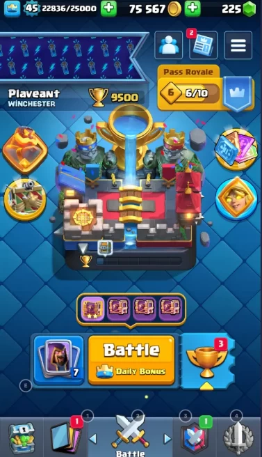 C.Royale | KTL Level 14 | 9.500 Cups | 10EVO!| 45 Level | 42 EMOTES| 225 GEMS | Instant Delivery| Lifetime Warranty |100% Secure | 24/7 Support