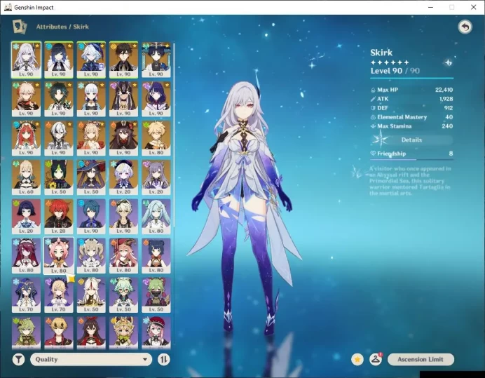 ASIA|AR 59|14 Limited+ 6 [5 Star Weapon]|(Furina,Xiao)+Sign,Arlecc,Skirk,Hu Tao,Raiden,Etc| MC Male |Take Email|Check SS(GI4009)
