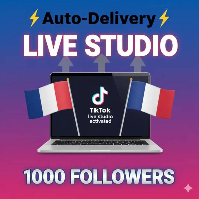 France |1 000 Followers | LIVE  STREAM  + LIVE  STUDIO Activated |Live PC Ready to use |Easy log in +full access |