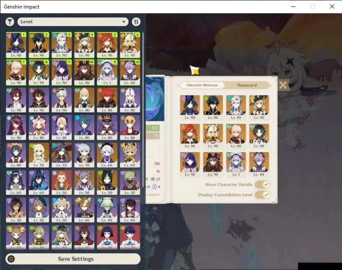 ASIA|AR 59|10 Limited+10[5*Weapon]|(Xilonen,Neuvil,Raiden,HuTao C1,Kinich C1,Xiao C1)+Sign|MC Female|Take Email|Check SS(GI4038)
