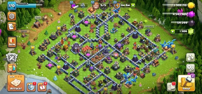 TH 15 TH 14 Full Max, 6 Equipment Epic, Defense Max, Wall Max, Magic Items, Hero High Level, Lifetime Warranty