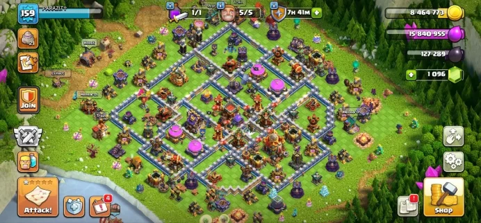 TH 16 Full Max, 8 Equipment Epic, Wall Max, Defense High Level, Change name 500Gem, Magic Items, Hero High Level, Lifetime Warranty