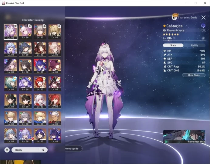 ASIA|TL 70|21 Limited |Acheron+Sign,3BE1,Evernight,Castorice,BlackSwanE1,Robin,Etc|MC Male|Amphoreus|Take Mail|Check SS(HSR4684)