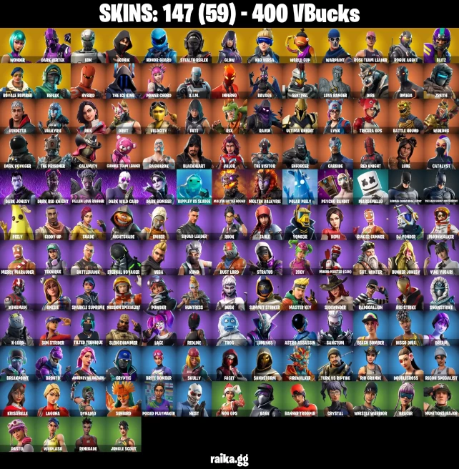 [PC/PSN/XBOX/NTD] 147 SKINS | WONDER | DARK VERTEX | EON | IKONIK | HONOR GUARD | STEALTH REFLEX | GLOW | NEO VERSA | SCENARIO | ROGUE AGENT