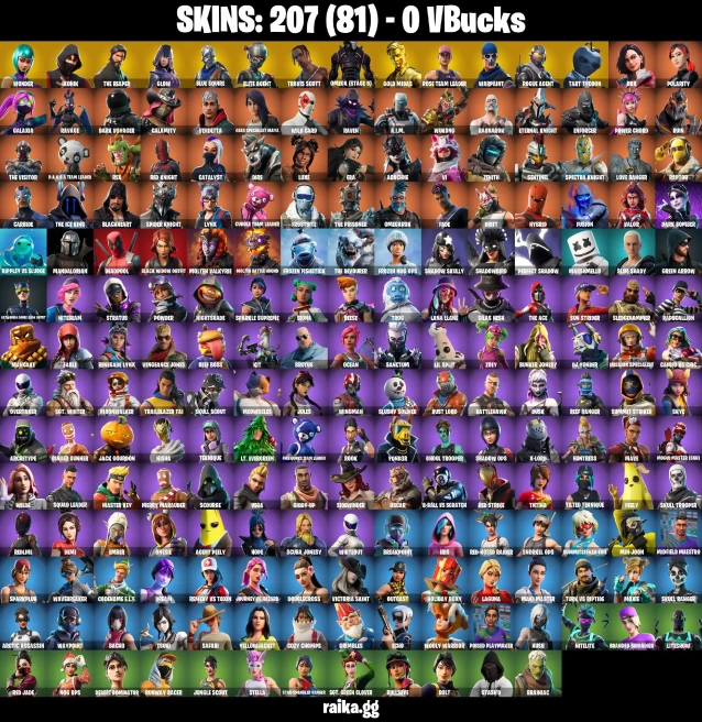 [PC/PSN/XBOX/NTD] 207 SKINS | WONDER | IKONIK | TRAVIS SCOTT | THE REAPER | GLOW | BLUE SQUIRE | ELITE AGENT | SCENARIO | ROYALE KNIGHT