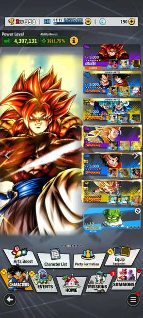 VIP- Stacked Account+ 416m Power+11 Ultra+ 68 LF Good Star+Sparking+Heros+Extreme Full Red Star+Zenkais 87 Red Vip+Godly Equip Vip 95+ (D33)