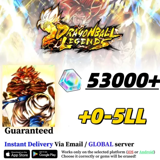 Global[Android only] ULSuper Saiyan 4 Gogeta +53000-54000 Chrono Crystal| The plot has been completed |Dragon Ball Legend