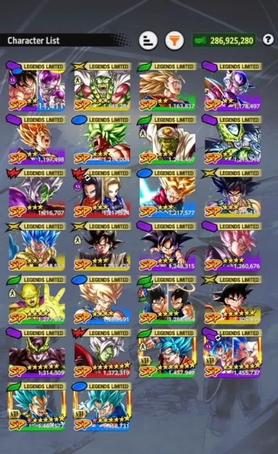 D828-IOS+Android-6 UL(Zamasu Full Red Star+SS Goku+Rose)+26 Legends+Good Equi+Good Team+Fusion Goku&Vegeta+Goku Kid+Zamasu Red+Vegito+God Goku