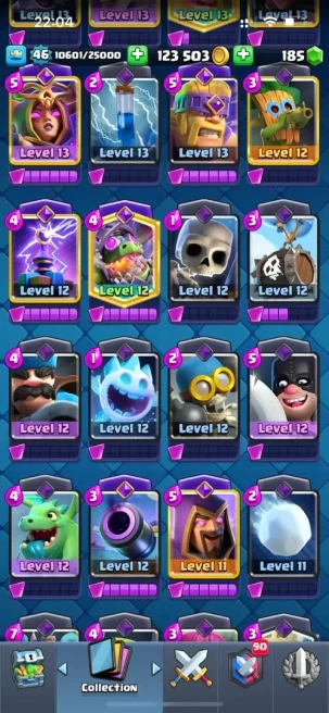 KT 14 , FULL EVOLUTION, MAX CARDS, SKIN TOWER , FULL EMOTE (148)