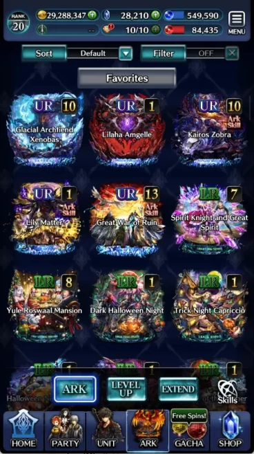 Global|Rank 20|28210 Crystal + Full Collab ReZero + Ark (Rem,Ram,Emilia) + Lelouch + Many SSR ARK|Code Only|(LC717)