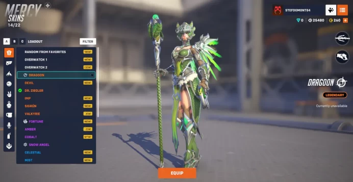 DRAGOON/SNOW ANGEL/13 Golden Weapons Amount / Overwatch 2 / Full Mail Access / see the picture / Please Read Description / ssoec