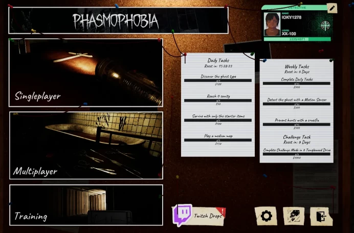 LVL XX-100 + 2 Billion $ + 20 Prestiges + 3 Tier Items - Phasmophobia Steam account+Full Access+Region Free [Automatic delivery]