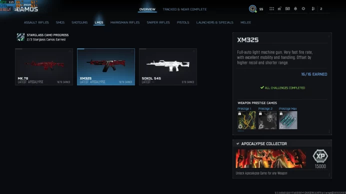 BO7 / WZ5 | 30 Apocalypse Camos on 30 Guns | Level 55 | 16+ Operators | Linkable to All Platforms | Full Access | Instant / Fast Delivery